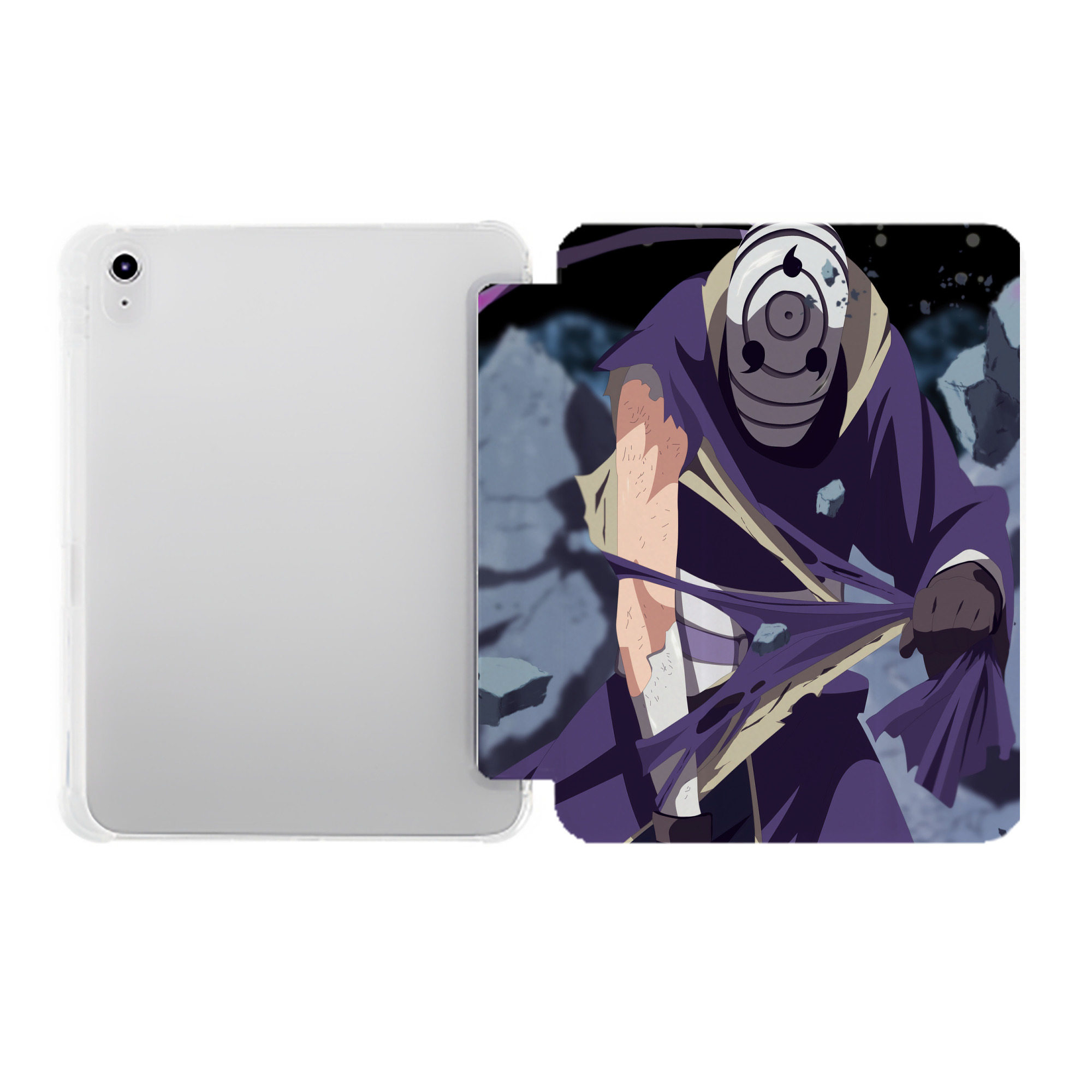 （画像用） NARUTO -ナルト- NARUTO -ナルト- 疾風伝 IPad ケース ペン収納付き 三つ折りスタンド PUレザー×シリコン 対応機種9.5/10.5/10.9インチ